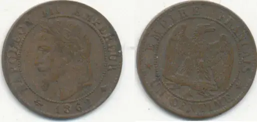 Frankreich, 1 Centime 1862 Mz.A ss-vz, - Einfach bestellen