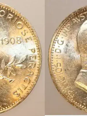 kaisertum österreich 1 krone 1908 franz joseph 1. (1848 – 1916) stfr. +/- - Extra sparen